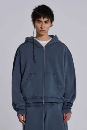Blauwe sportieve, wijde Monster Hoodie