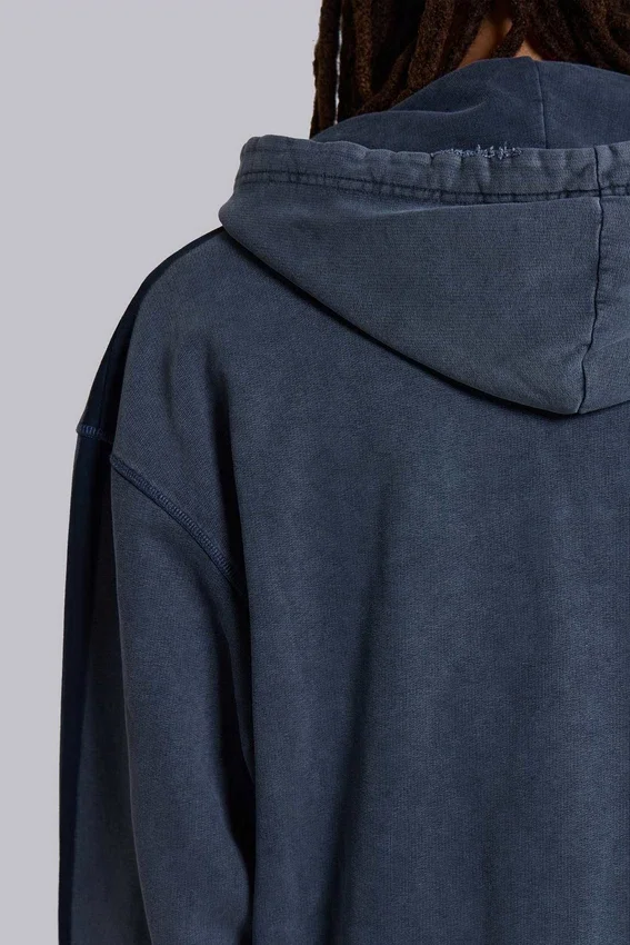 Blauwe sportieve, wijde Monster Hoodie