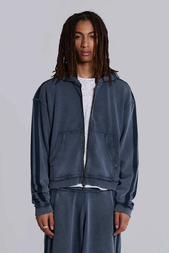 Blauwe sportieve, wijde Monster Hoodie