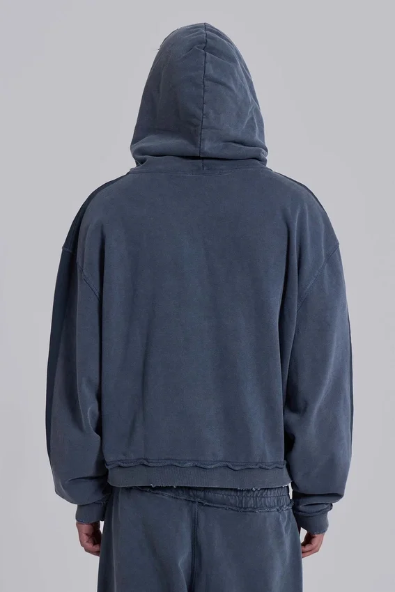 Blauwe sportieve, wijde Monster Hoodie