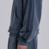 Blauwe sportieve, wijde Monster Hoodie