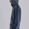 Blauwe sportieve, wijde Monster Hoodie