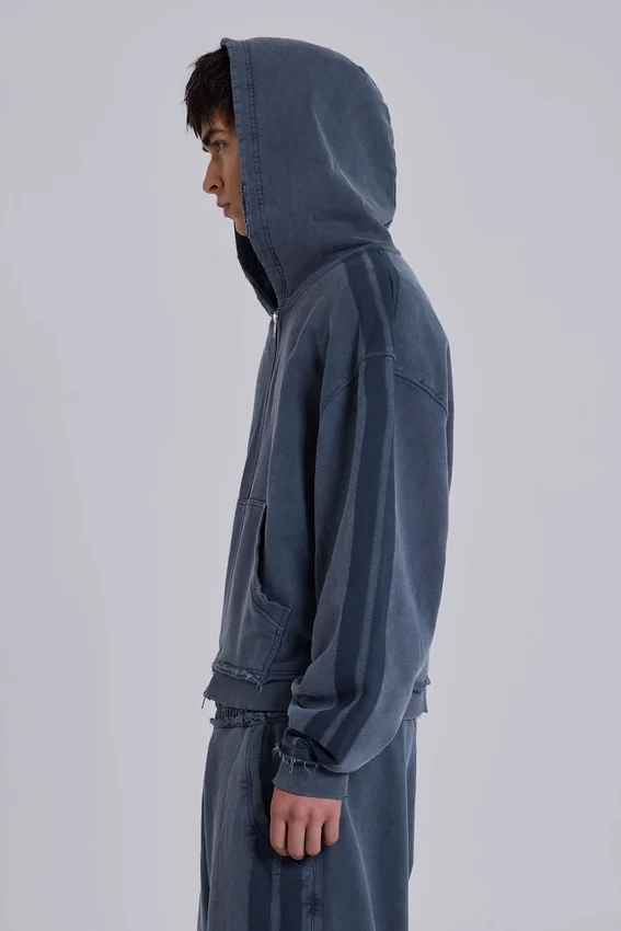 Blauwe sportieve, wijde Monster Hoodie