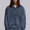 Blauwe sportieve, wijde Monster Hoodie