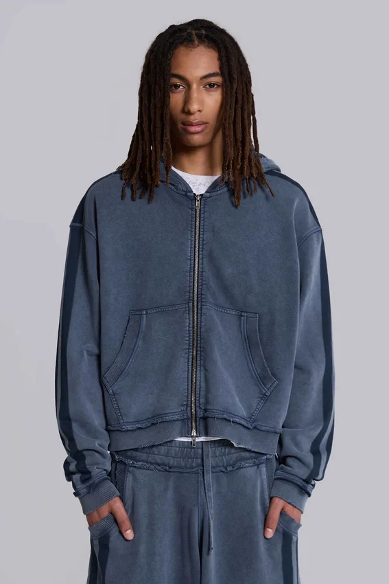 Blauwe sportieve, wijde Monster Hoodie
