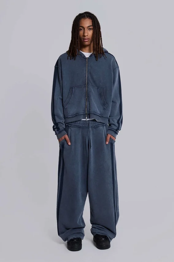 Blauwe sportieve, wijde Monster Hoodie