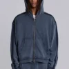 Blauwe sportieve, wijde Monster Hoodie