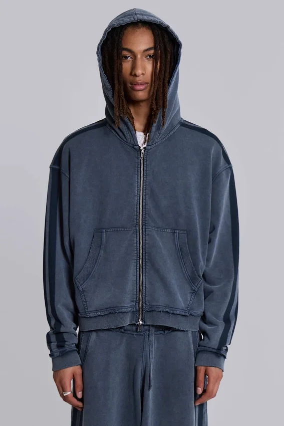 Blauwe sportieve, wijde Monster Hoodie