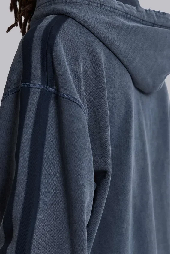 Blauwe sportieve, wijde Monster Hoodie