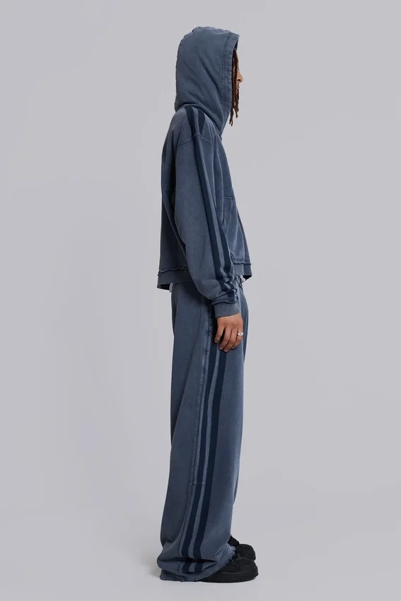 Blauwe sportieve, wijde Monster Hoodie