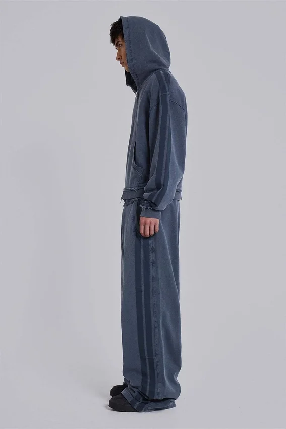 Blauwe sportieve, wijde Monster Joggers