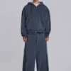 Blauwe sportieve, wijde Monster Joggers