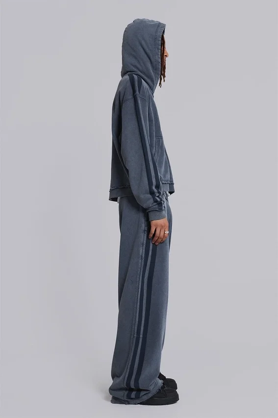 Blauwe sportieve, wijde Monster Joggers