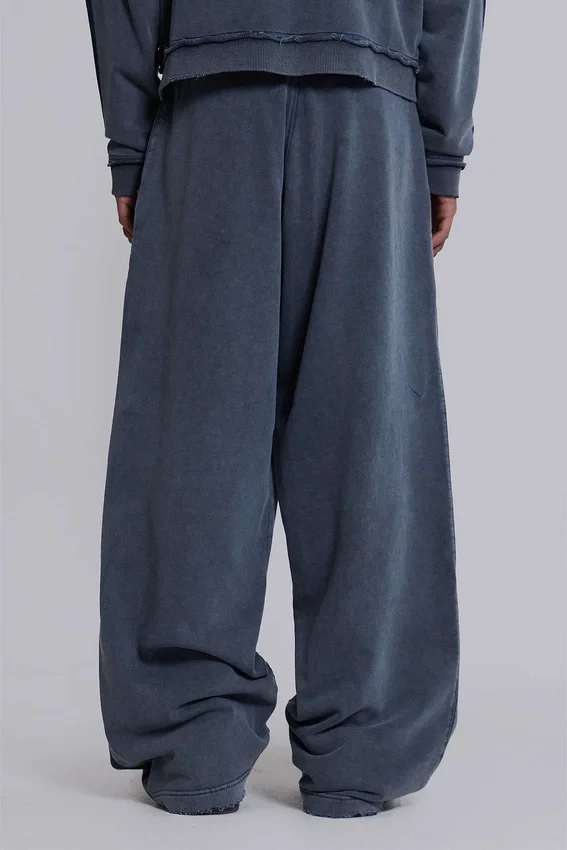 Blauwe sportieve, wijde Monster Joggers