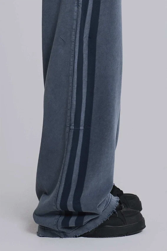 Blauwe sportieve, wijde Monster Joggers