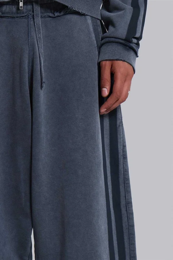 Blauwe sportieve, wijde Monster Joggers
