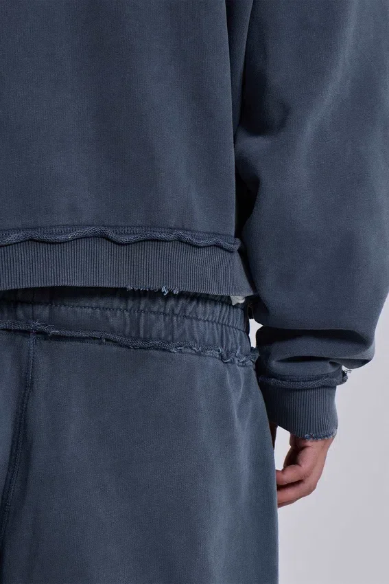 Blauwe sportieve, wijde Monster Joggers