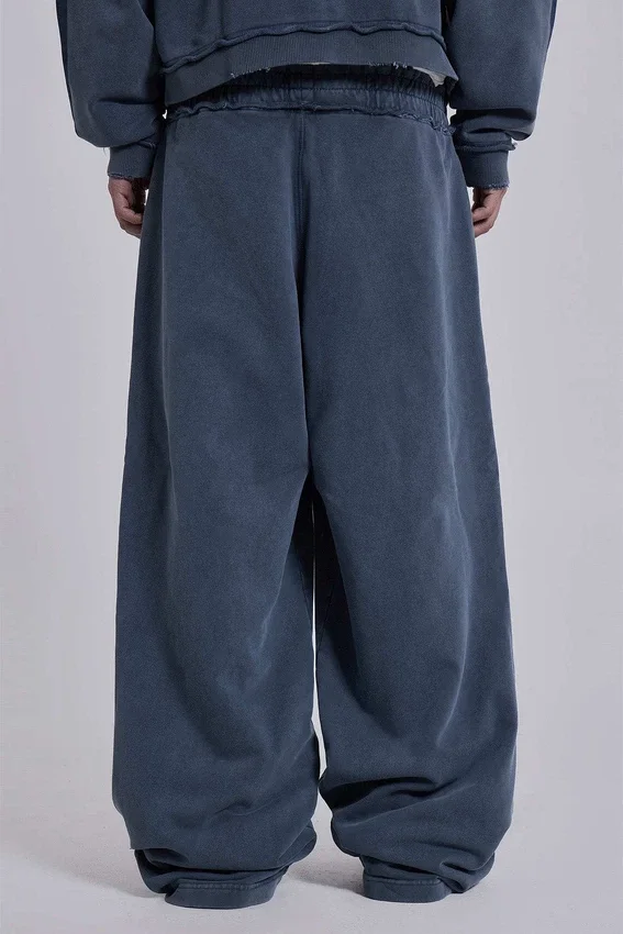 Blauwe sportieve, wijde Monster Joggers