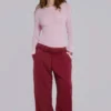 Bordeauxrode Hardcore Jewel Monster Joggers