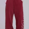 Bordeauxrode Hardcore Jewel Monster Joggers