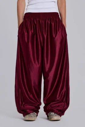 Bordeauxrode metallic Vapor-joggingbroek