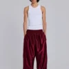 Bordeauxrode metallic Vapor-joggingbroek