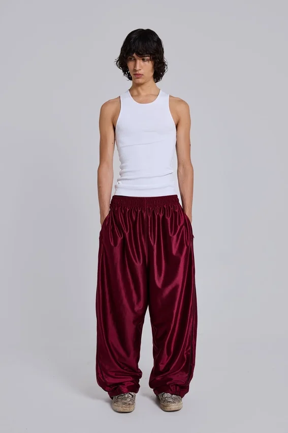 Bordeauxrode metallic Vapor-joggingbroek