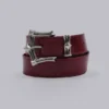 Bordeauxrode 'Strike Metal'-riem