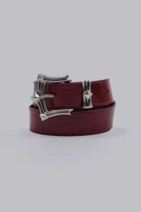 Bordeauxrode 'Strike Metal'-riem
