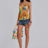 Brilar chiffon top met kralen