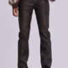 Bruine Cooper PU-Jeans met bootcut