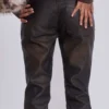 Bruine Cooper PU-Jeans met bootcut
