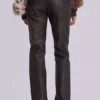 Bruine Cooper PU-Jeans met bootcut