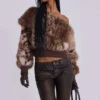 Bruine Cooper PU-Jeans met bootcut
