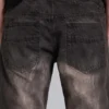 Bruine Drift-Jeans met vouw en bootcut-pasvorm