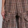 Bruine geruite Cadet-short
