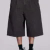 Bruine geruite jumbo-jorts