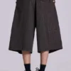 Bruine geruite jumbo-jorts