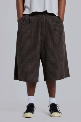 Bruine geruite XL Goliath Shorts
