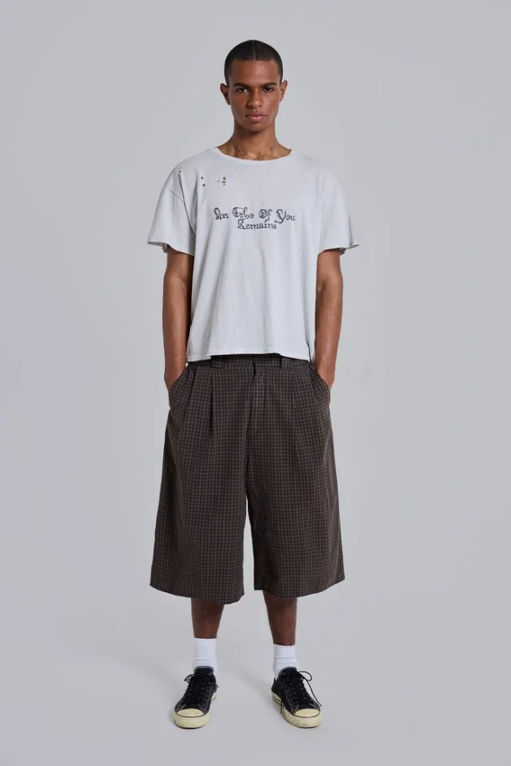 Bruine geruite XL Goliath Shorts