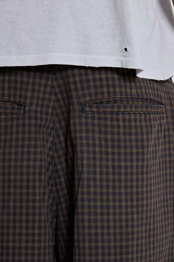 Bruine geruite XL Goliath Shorts