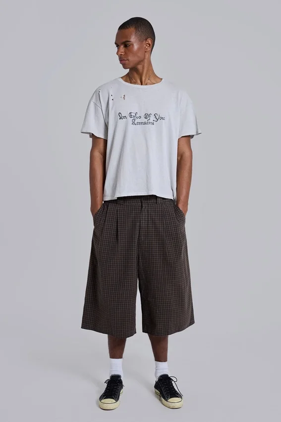 Bruine geruite XL Goliath Shorts