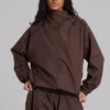 Bruine Vapor-trainingsjas voor Tops