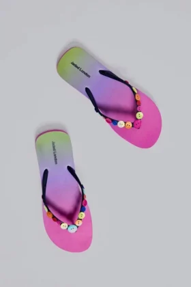 Button Ombré-teenslippers