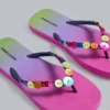 Button Ombré-teenslippers