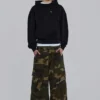 Pullover Bitten-hoodie in zwart
