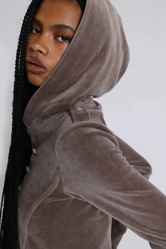 Cavalier militaire velours hoodie