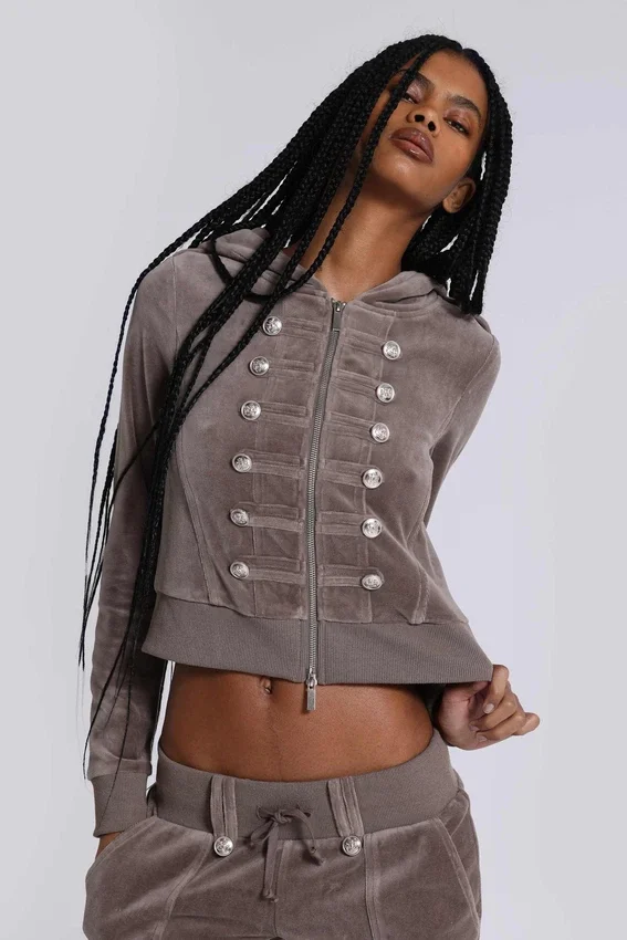 Cavalier militaire velours hoodie