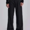 Charcoal Stacked Straight-pakbroek