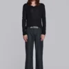 Charcoal Stacked Straight-pakbroek